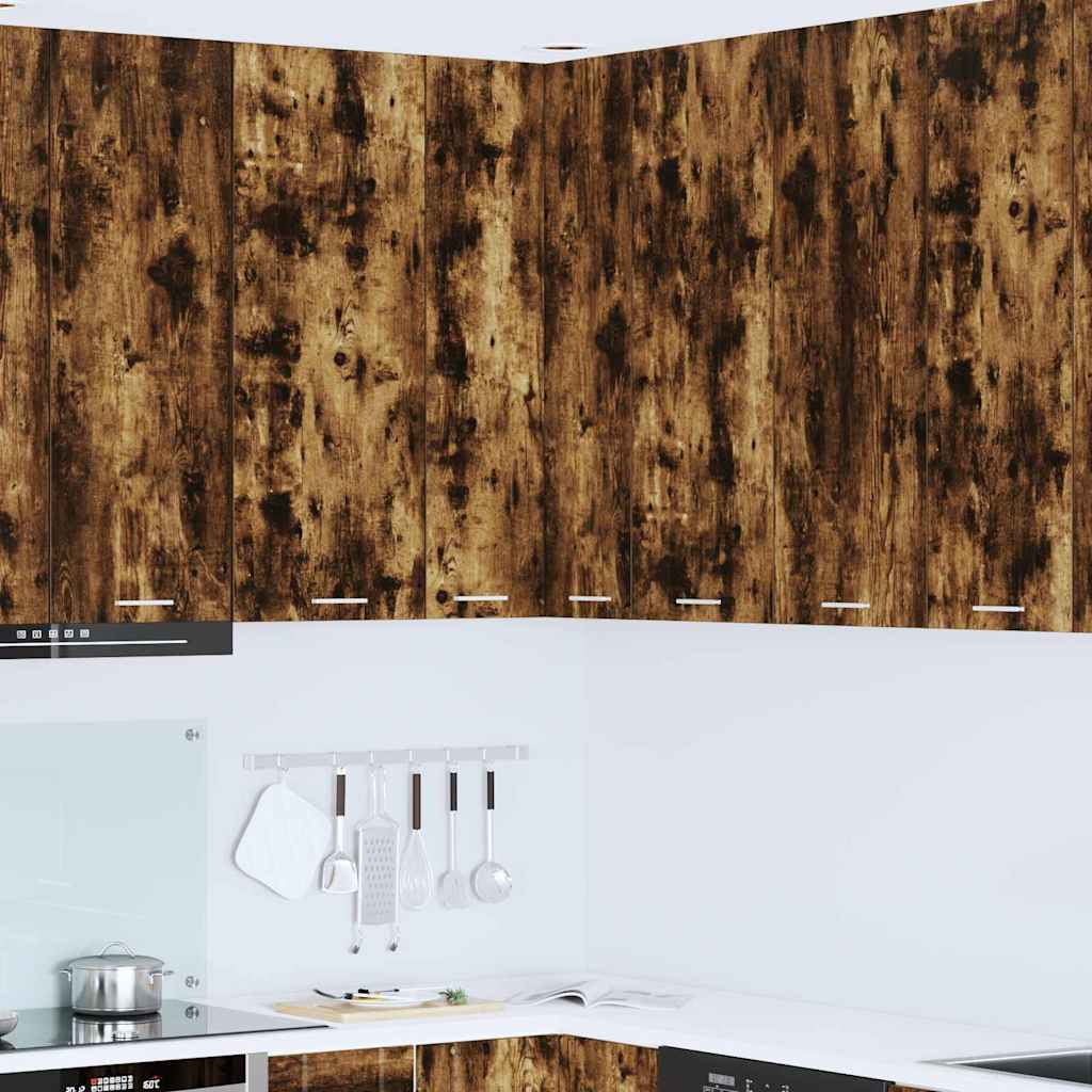 vidaXL Mueble colgante Riga Roble Ahumado y 57 x 57 x 100 cm