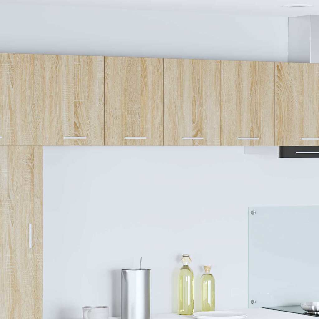 vidaXL Mueble colgante con puerta Riga Roble Sonoma y 60 x 31 x 40 cm