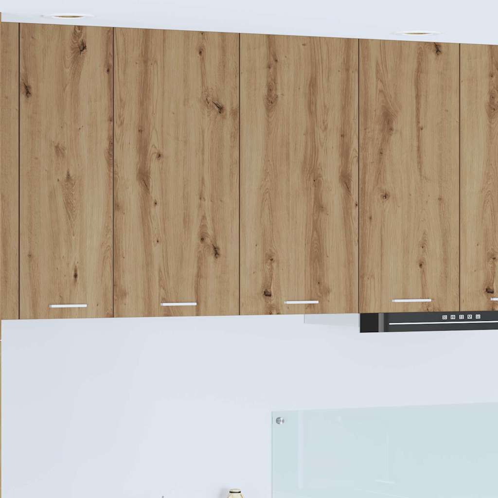 vidaXL Mueble colgante con puerta Riga Roble artesanal 80 x 31 x 80 cm