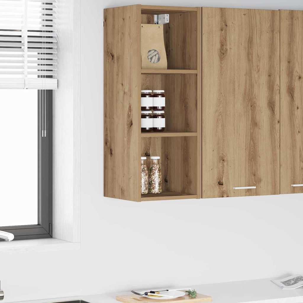 vidaXL Mueble colgante Riga Roble artesanal 30 x 29,5 x 80 cm