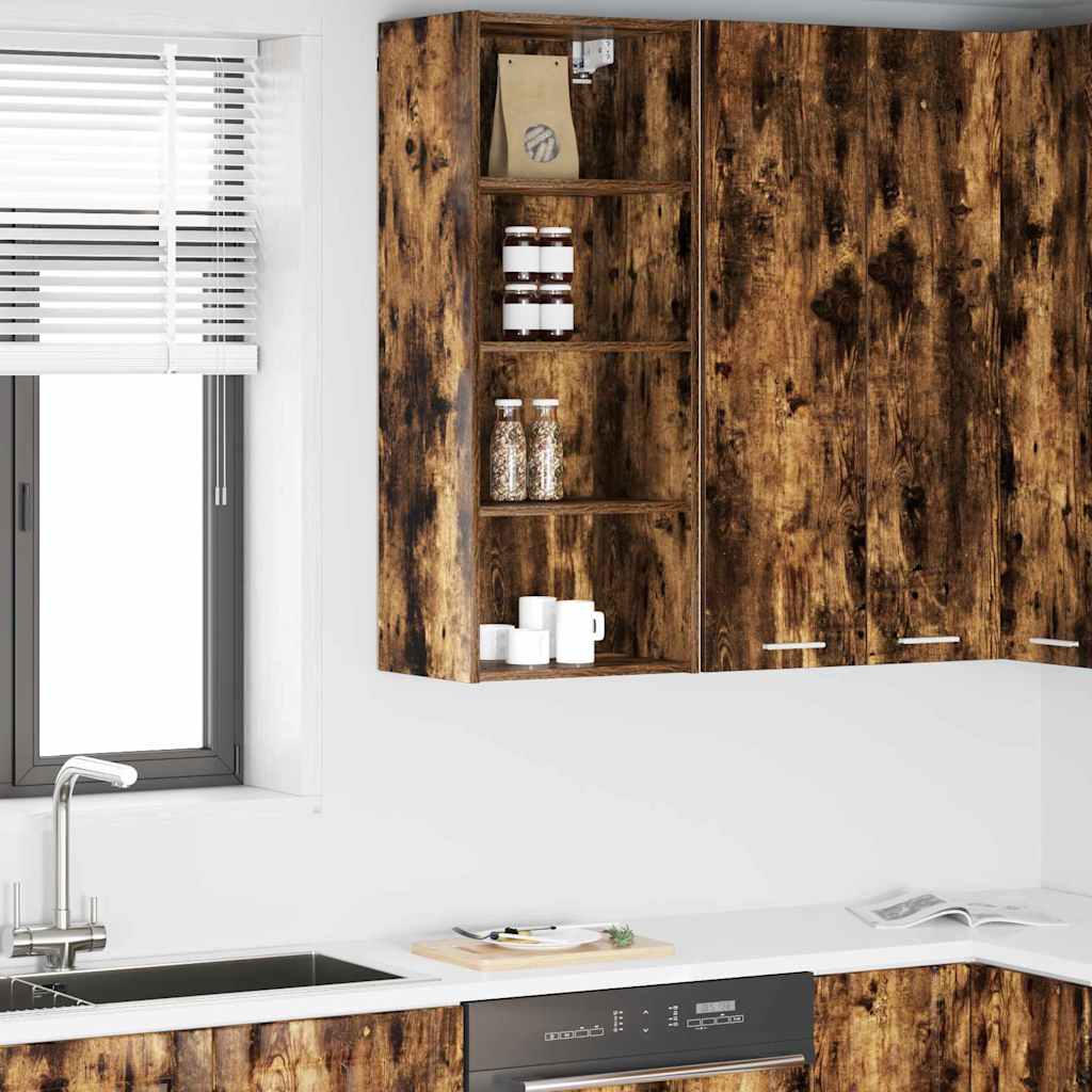 vidaXL Mueble colgante Riga Roble ahumado 40 x 29,5 x 100 cm