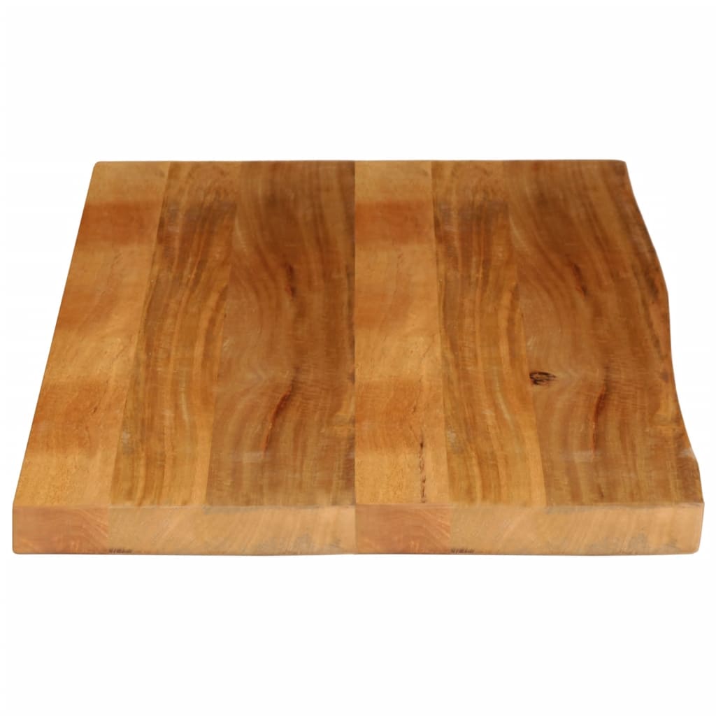 vidaXL Tablero de mesa borde natural madera maciza mango 120x60x2,5 cm - Image 4