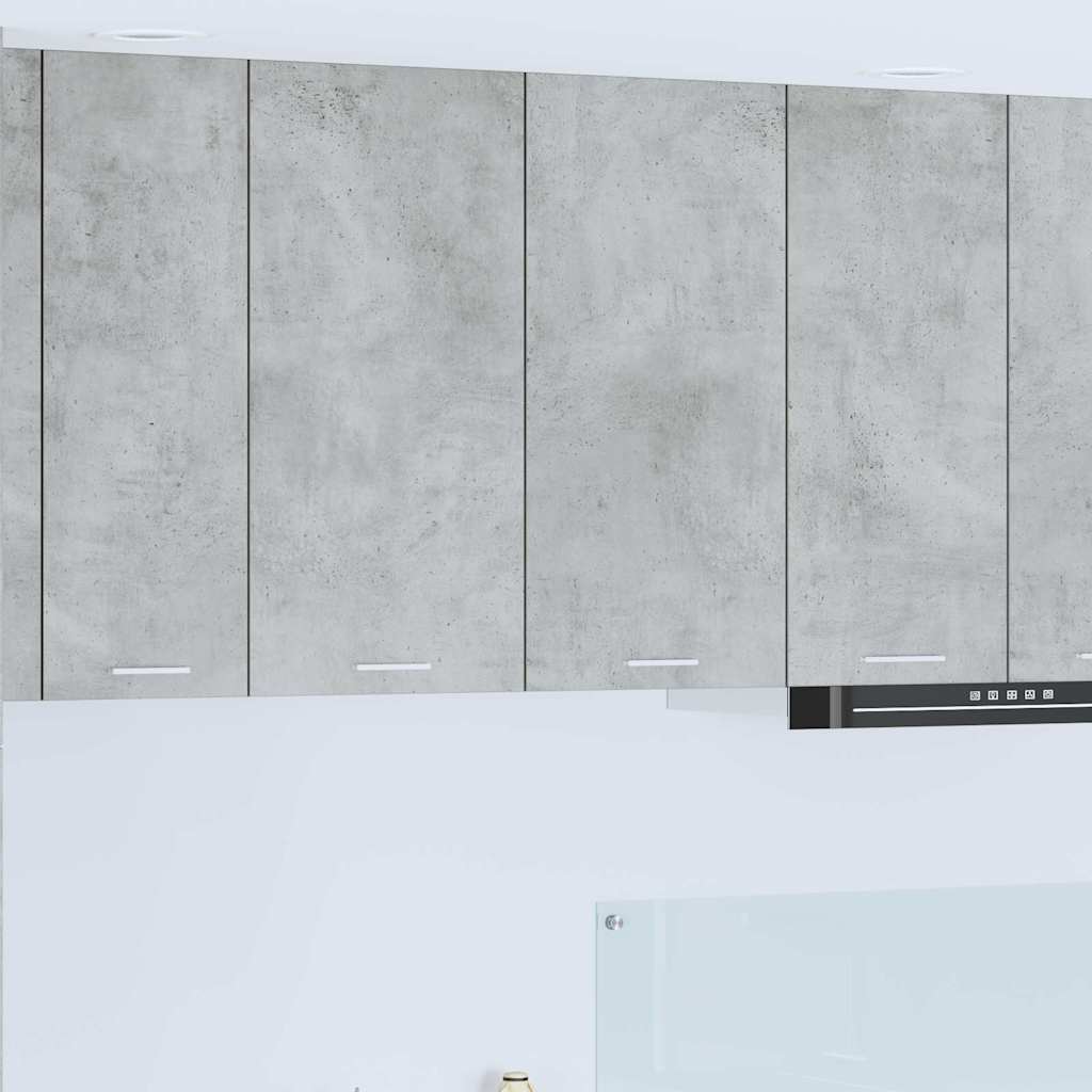 vidaXL Mueble colgante con puerta Riga Gris Concreto 80 x 31 x 80 cm