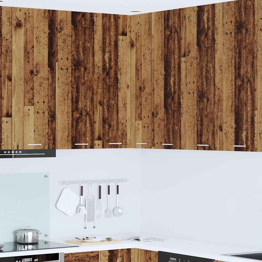 vidaXL Mueble colgante con puerta Riga Madera Vieja y 57 x 57 x 100 cm