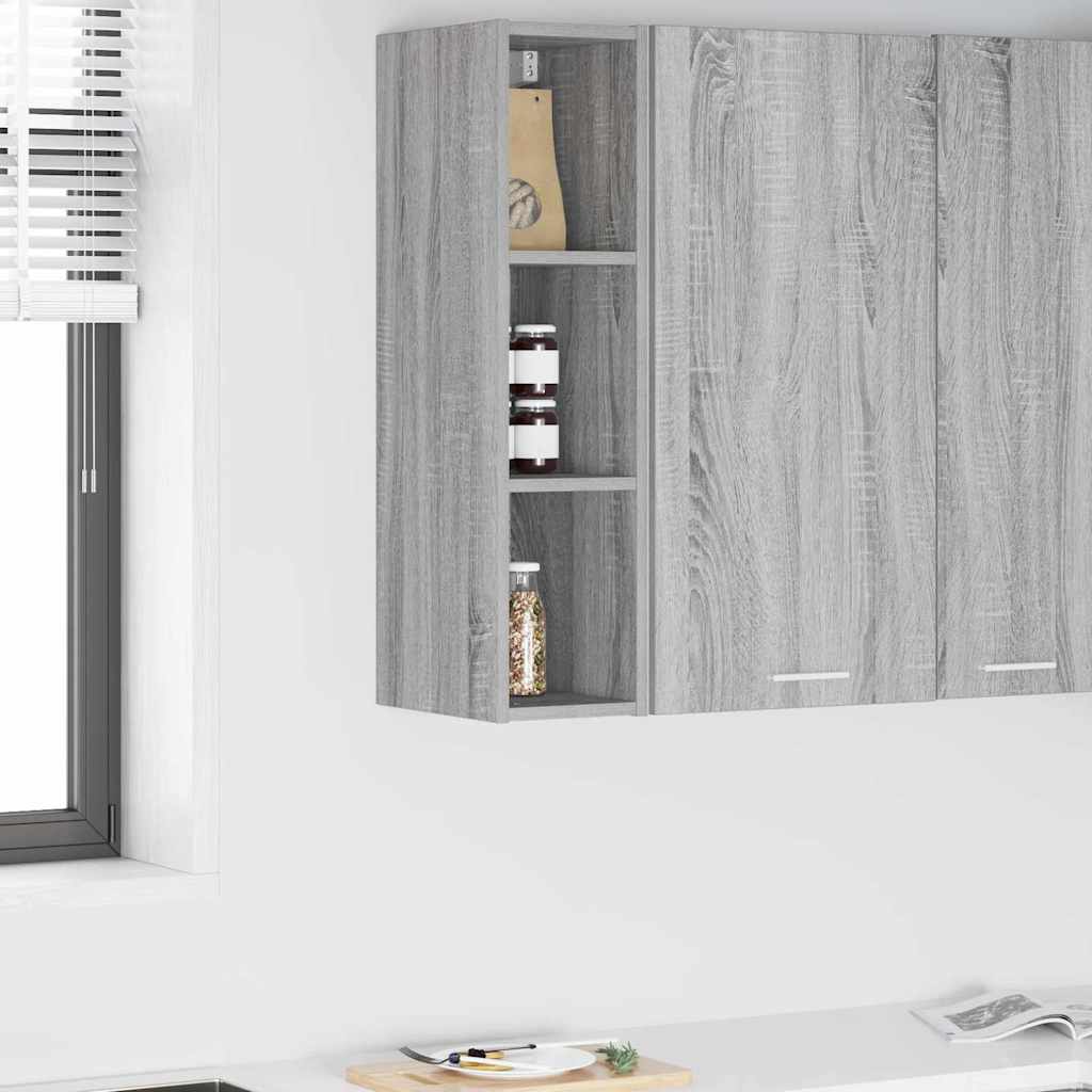vidaXL Mueble colgante Riga Gris Sonoma 20 x 29,5 x 80 cm