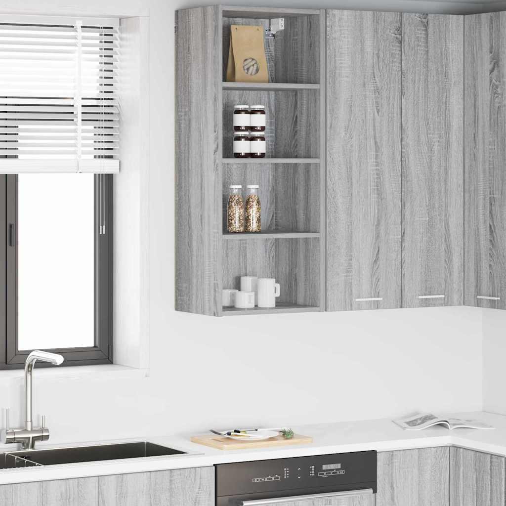 vidaXL Mueble colgante Riga Gris Sonoma 40 x 29,5 x 100 cm