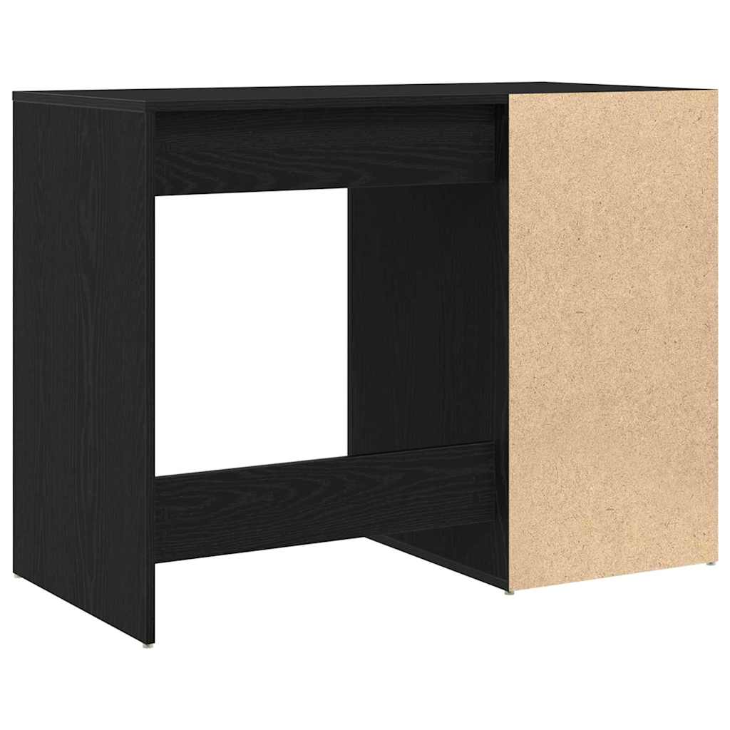 vidaXL Escritorio Roble Negro 100 x 49 x 74 cm Madera de ingeniería - Image 6
