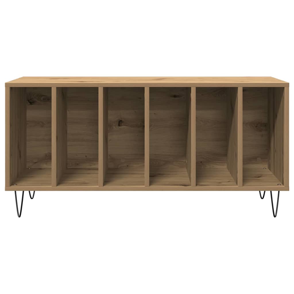 vidaXL Mueble para discos de vinilo Roble artisan 100 x 38 x 48 cm - Image 5