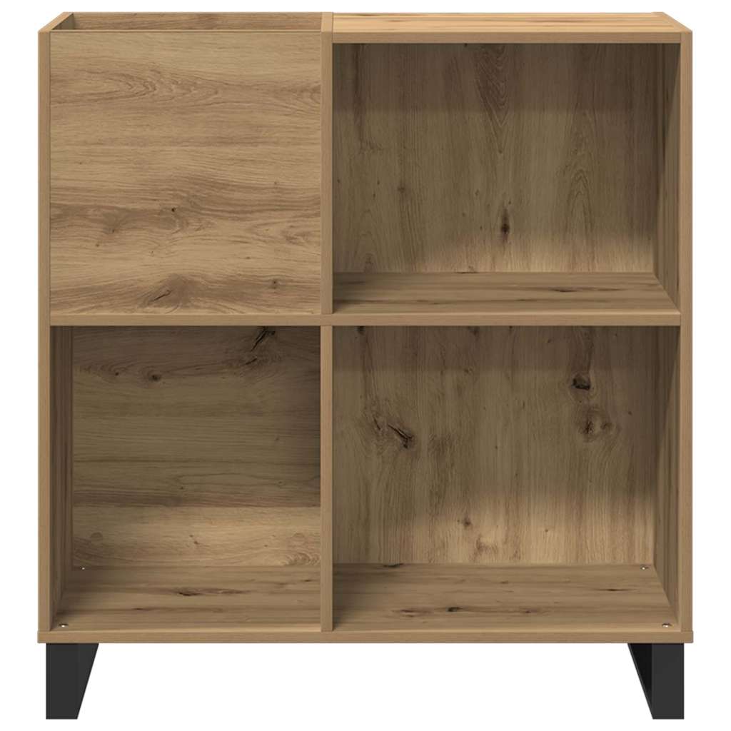 vidaXL Mueble para discos de vinilo Roble artisan 85 x 38 x 89 cm - Image 5