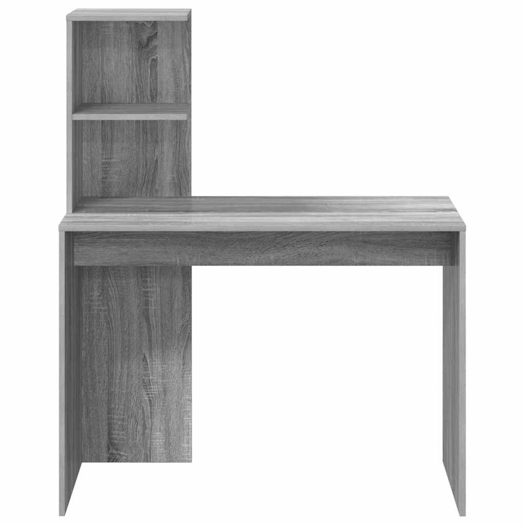vidaXL Escritorio Gris Sonoma 102 x 50 x 124 cm Madera de ingeniería - Image 5