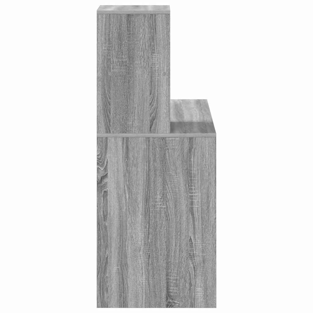 vidaXL Escritorio Gris Sonoma 102 x 50 x 124 cm Madera de ingeniería - Image 6