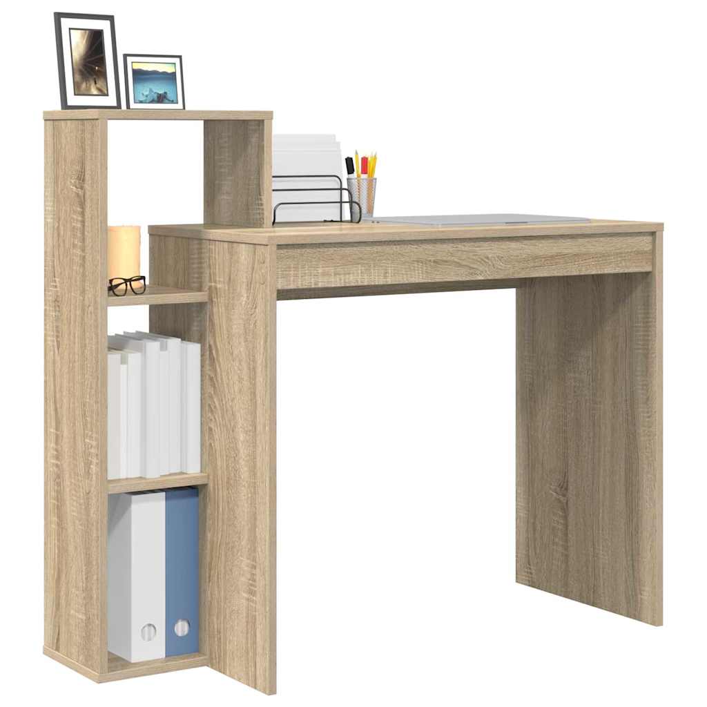 vidaXL Escritorio Roble Sonoma 100 x 40 x 90 cm Madera de ingeniería - Image 3