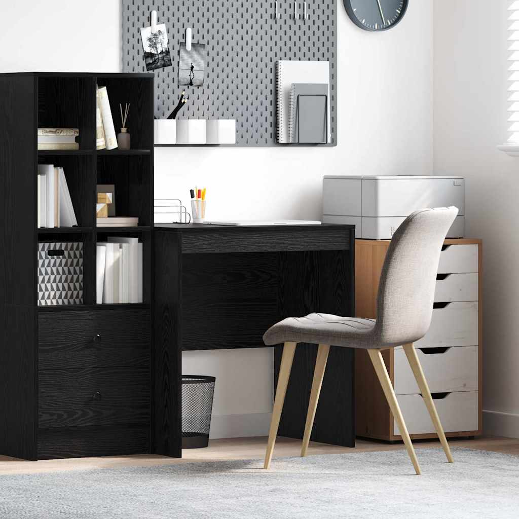 vidaXL Escritorio Roble negro 70 x 50 x 76 cm Madera contrachapada