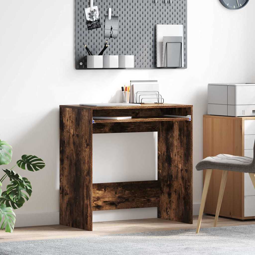 vidaXL Escritorio Roble ahumado 77.5 x 43 x 79 cm Madera de ingeniería