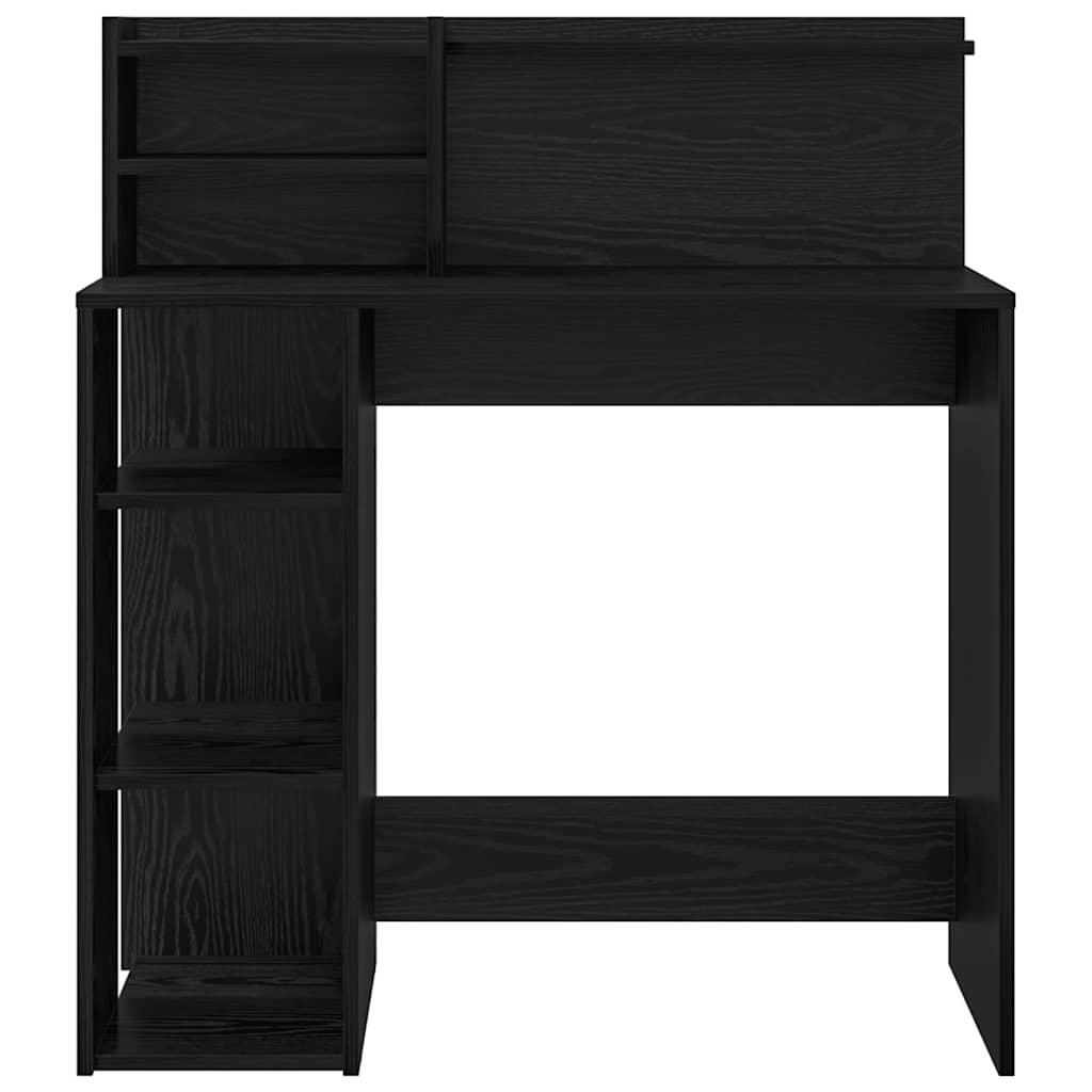 vidaXL Escritorio Roble Negro 90 x 48 x 101,5 cm Madera de ingeniería - Image 5