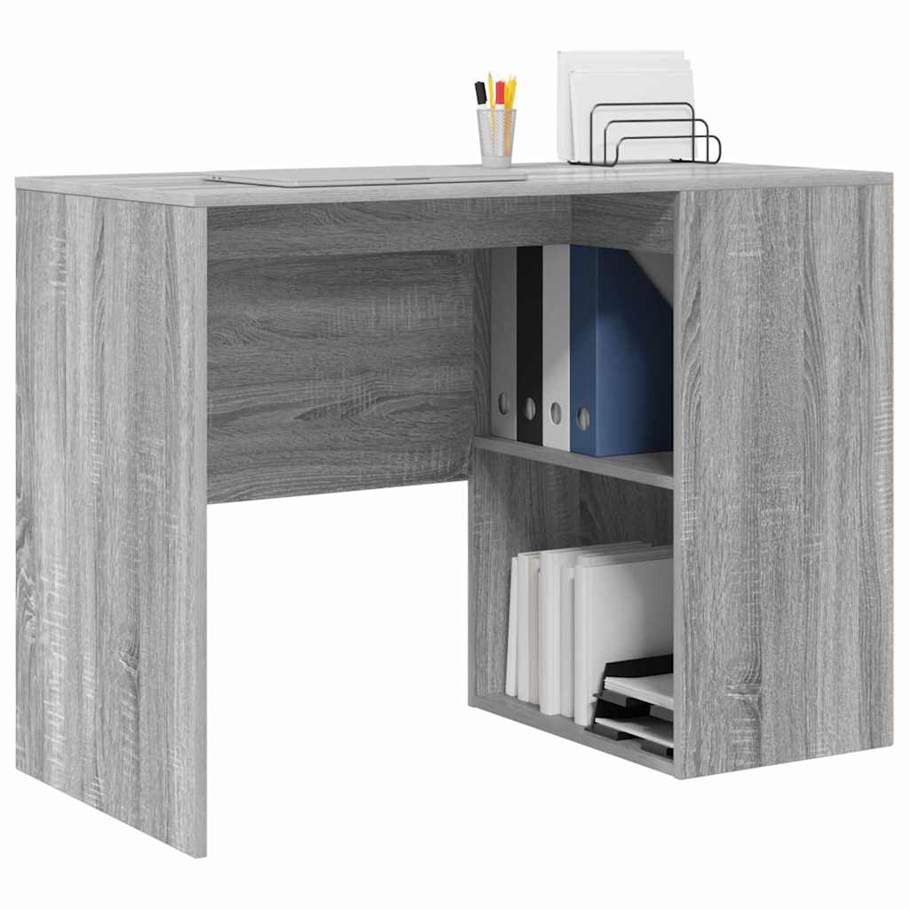 vidaXL Escritorio Gris Sonoma 102 x 50 x 75 cm Madera de ingeniería - Image 3