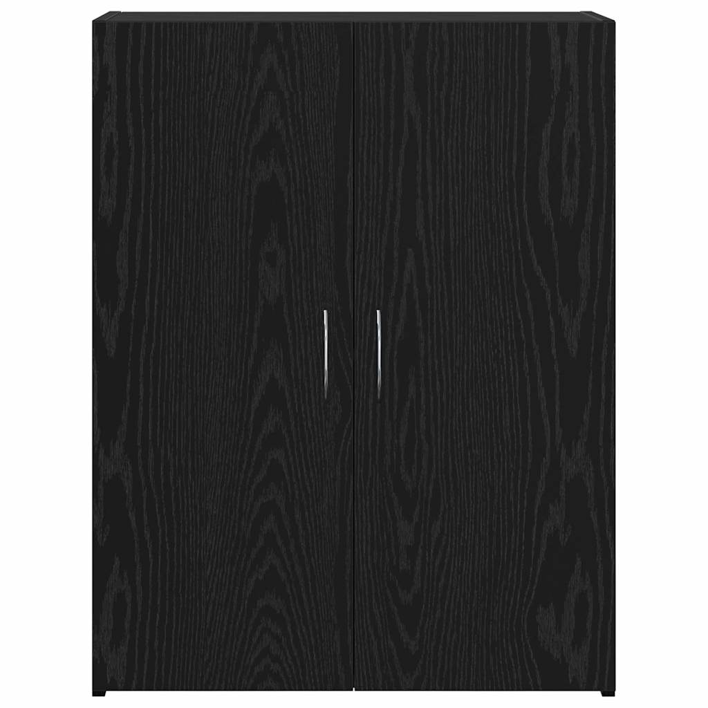vidaXL Gabinete de oficina con estante Roble negro 60 x 32 x 77.5 - Image 6