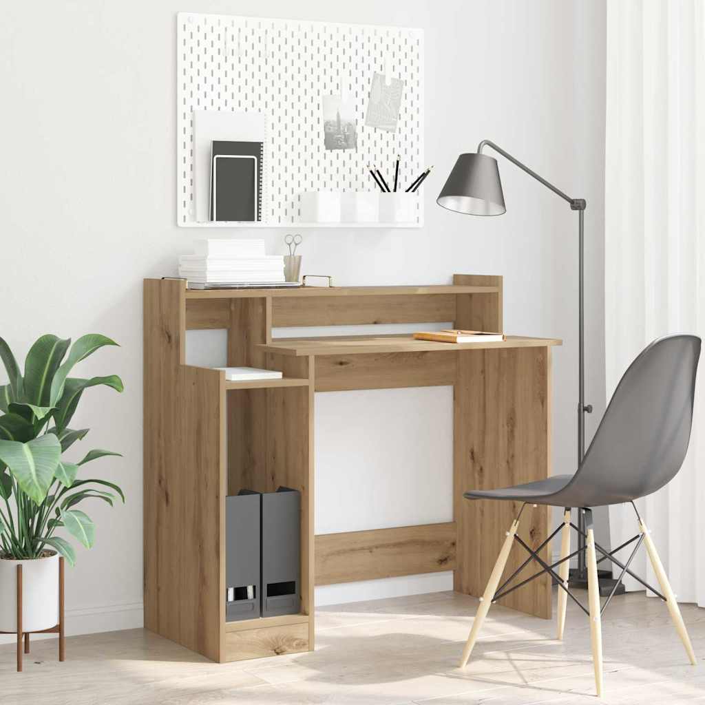 vidaXL Escritorio Roble artisan 97 x 45 x 90 cm Madera contrachapada