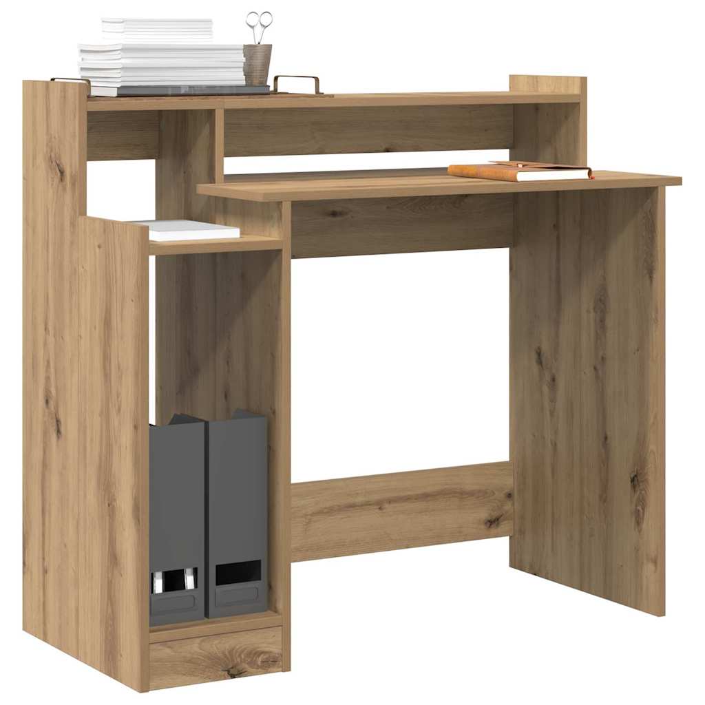vidaXL Escritorio Roble artisan 97 x 45 x 90 cm Madera contrachapada - Image 3
