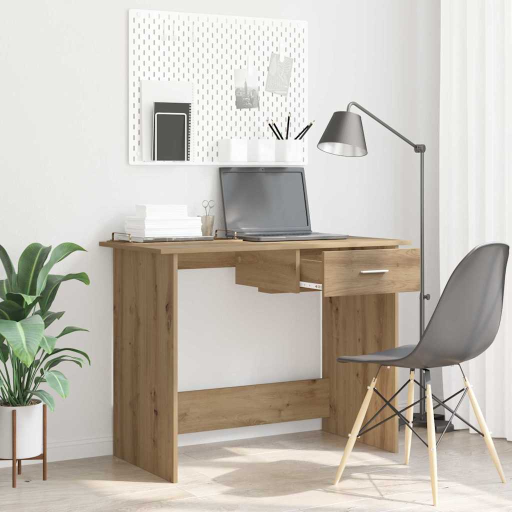 vidaXL Escritorio Roble artisan 100 x 50 x 76 cm Madera contrachapada