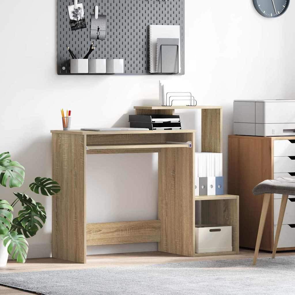 vidaXL Escritorio Roble Sonoma 106 x 41 x 88.5 cm Madera de ingeniería