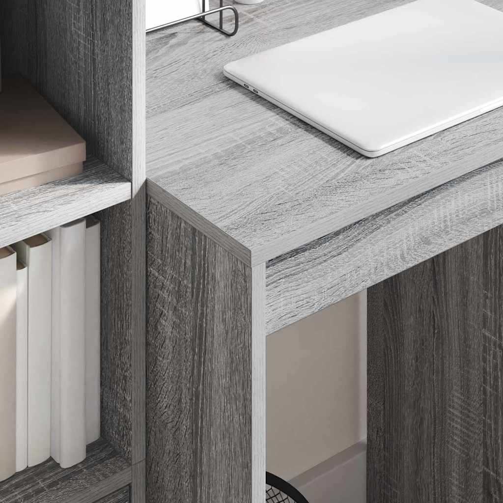 vidaXL Escritorio Gris sonoma 60 x 50 x 76 cm Madera contrachapada - Image 4