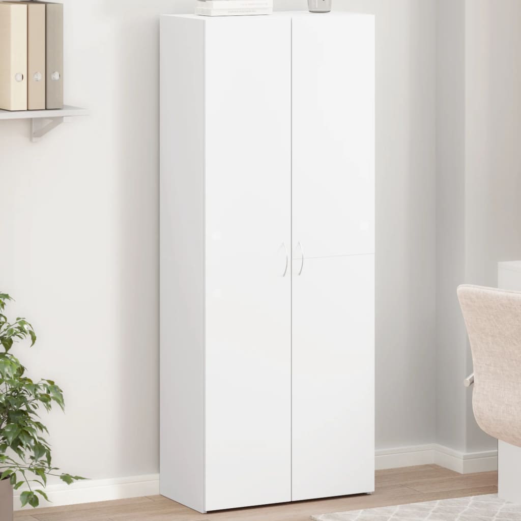 vidaXL Armario archivador madera de ingeniería blanco 60x32x153 cm