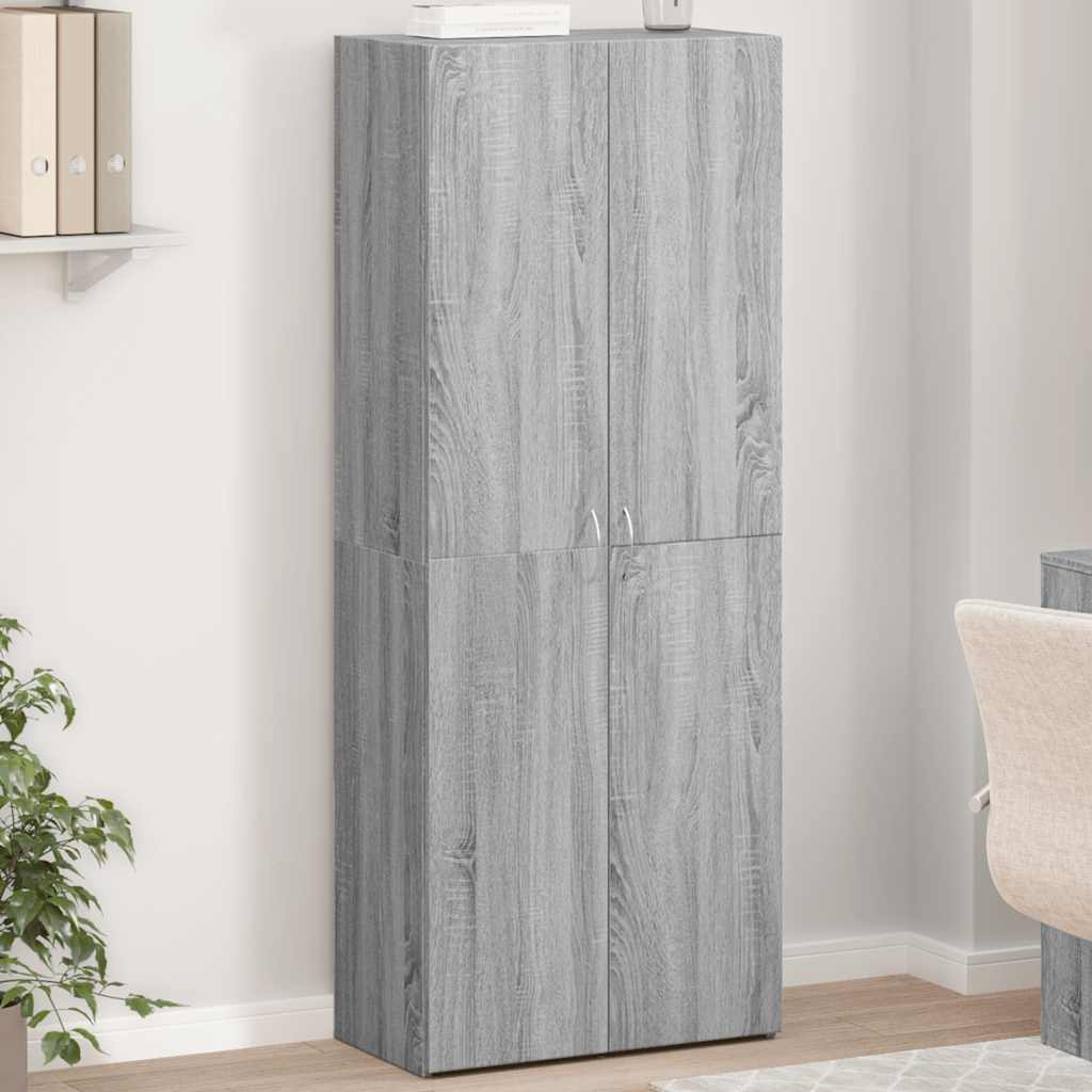 vidaXL Armario archivador madera ingeniería gris Sonoma 60x32x153 cm