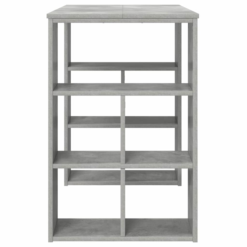 vidaXL Escritorio Gris Concreto 90 x 50 x 75 cm Madera de ingeniería - Image 6