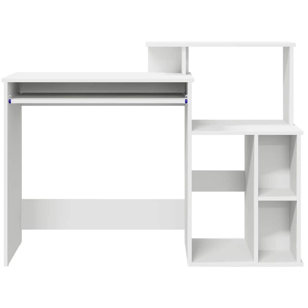 vidaXL Escritorio con cajón 120,5 x 44 x 88,5 cm Madera de ingeniería - Image 6