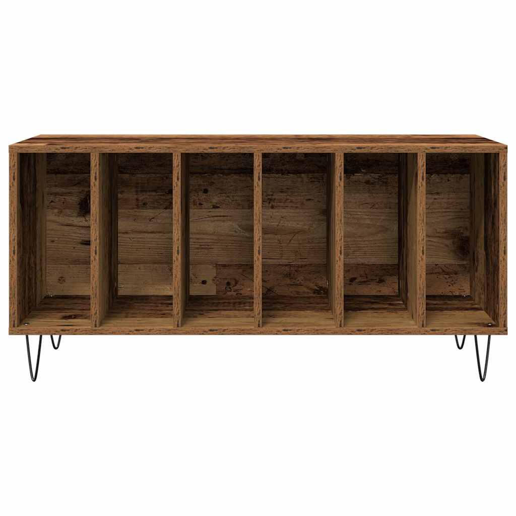 vidaXL Mueble para discos de vinilo Madera vieja 100 x 38 x 48 cm - Image 5