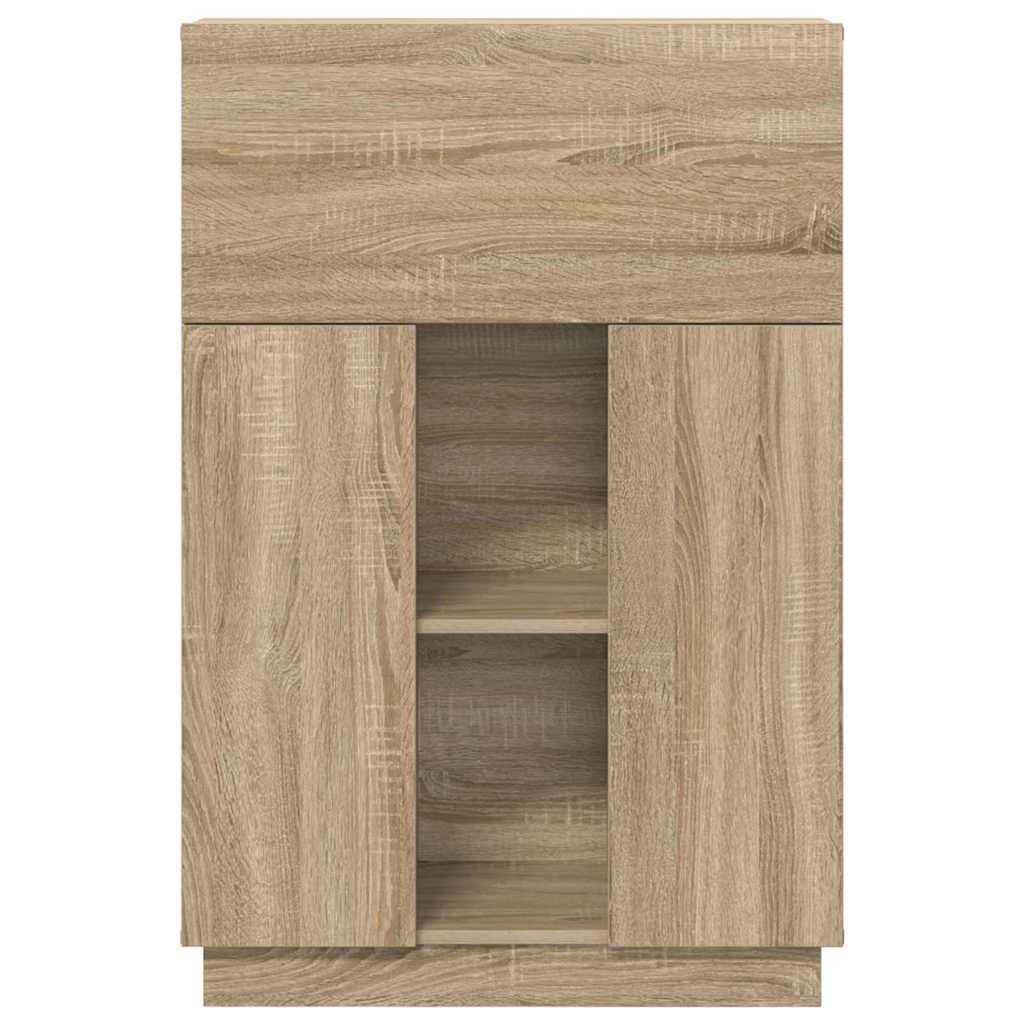 vidaXL Escritorio con estante Roble Sonoma 71.5 x 31.5 x 106.5 cm - Image 6