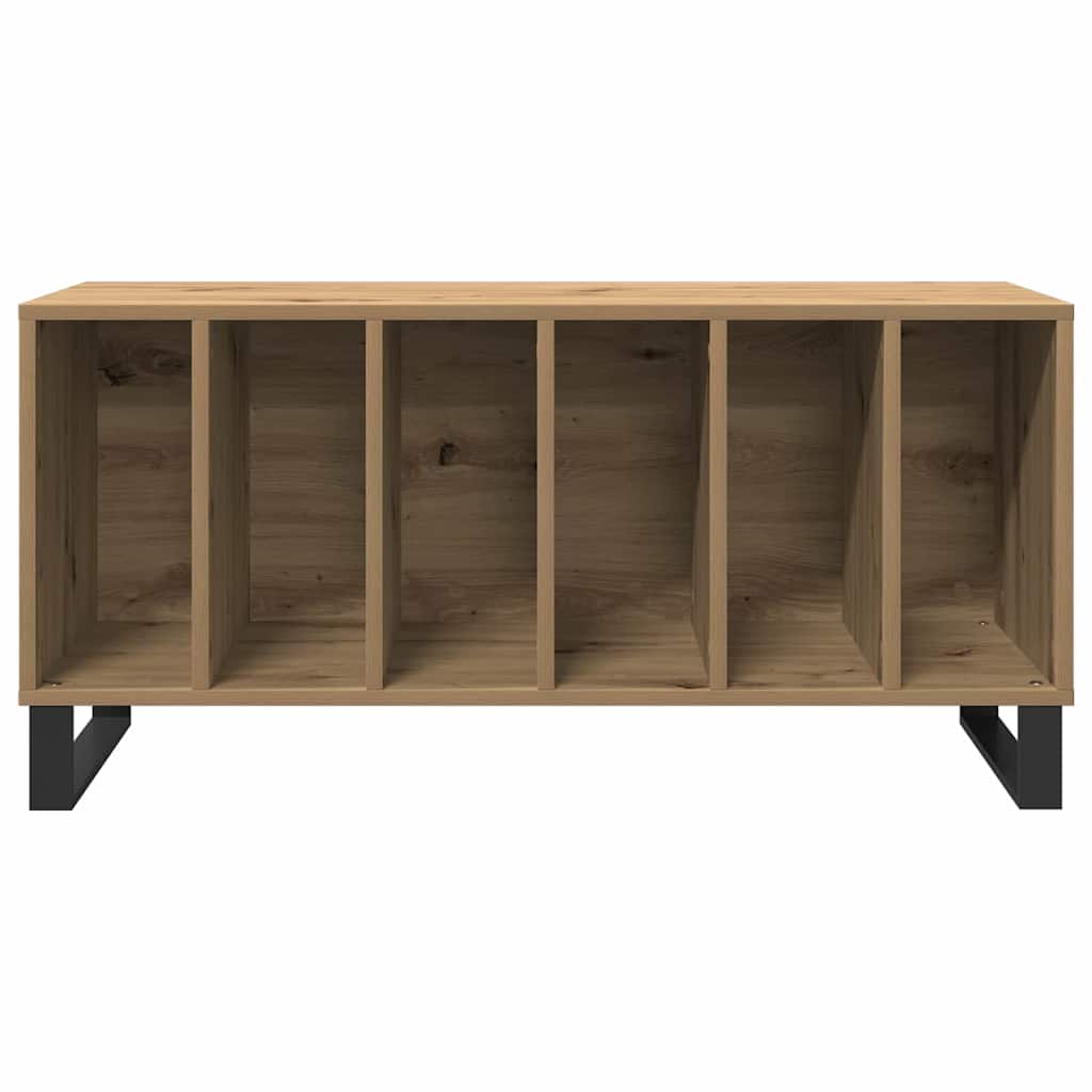 vidaXL Mueble para discos de vinilo Roble artisan 100 x 38 x 48 cm - Image 5