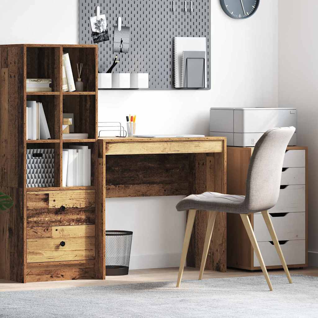 vidaXL Escritorio Madera envejecida 80 x 40 x 76 cm