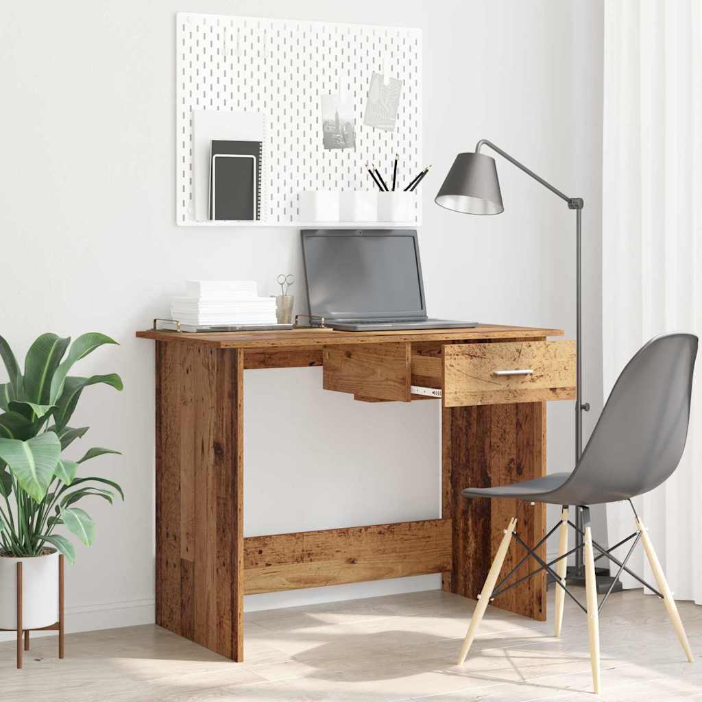 vidaXL Escritorio Madera antigua 100 x 50 x 76 cm Madera contrachapada