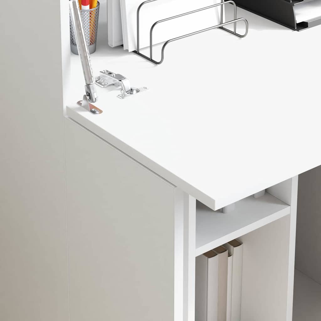 vidaXL Escritorio 71.5 x 31.5 x 106.5 cm Madera de ingeniería - Image 4