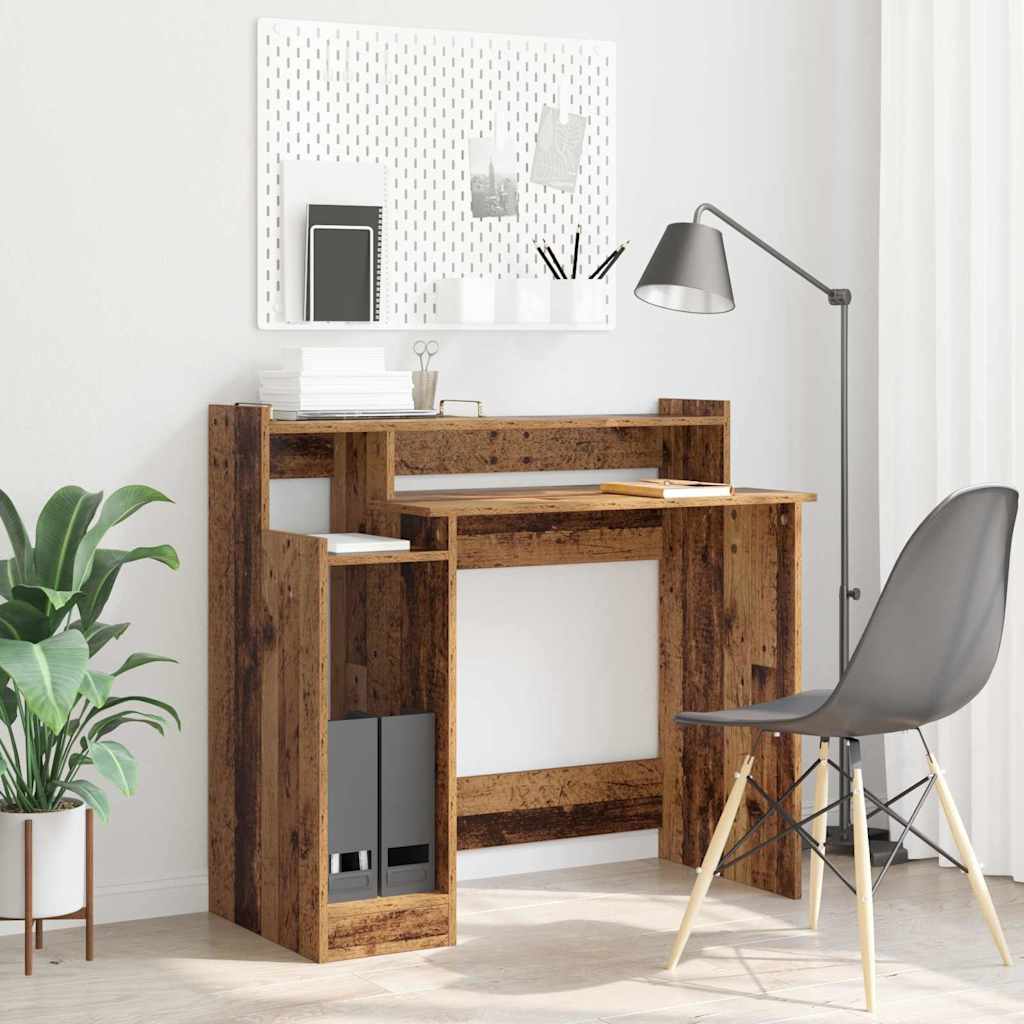 vidaXL Escritorio Madera vieja 97 x 45 x 90 cm Madera contrachapada
