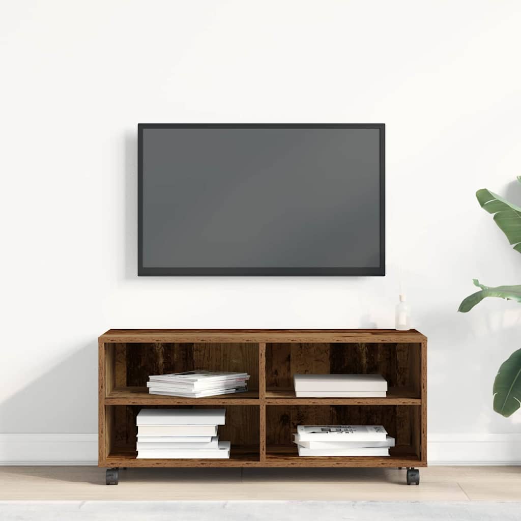 vidaXL Gabinete de TV Marrón 90 x 35 x 40.5 cm Madera contrachapada - Image 4