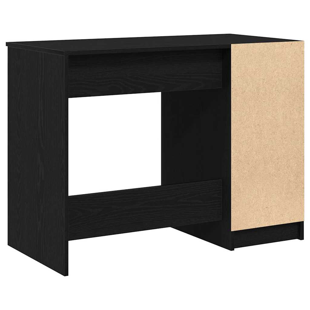 vidaXL Escritorio Roble Negro 100 x 50 x 75 cm Madera de ingeniería - Image 5