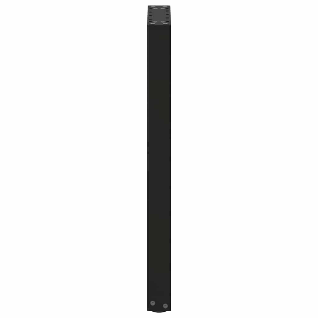 vidaXL Patas para consola en forma de U (2 unidades), color negro, 28 x (72-73) cm, acero - Image 6