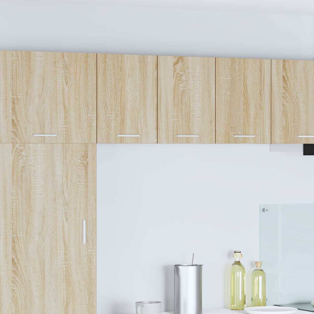 vidaXL Mueble colgante Riga 2 pcs Roble Sonoma y 30 x 31 x 40 cm
