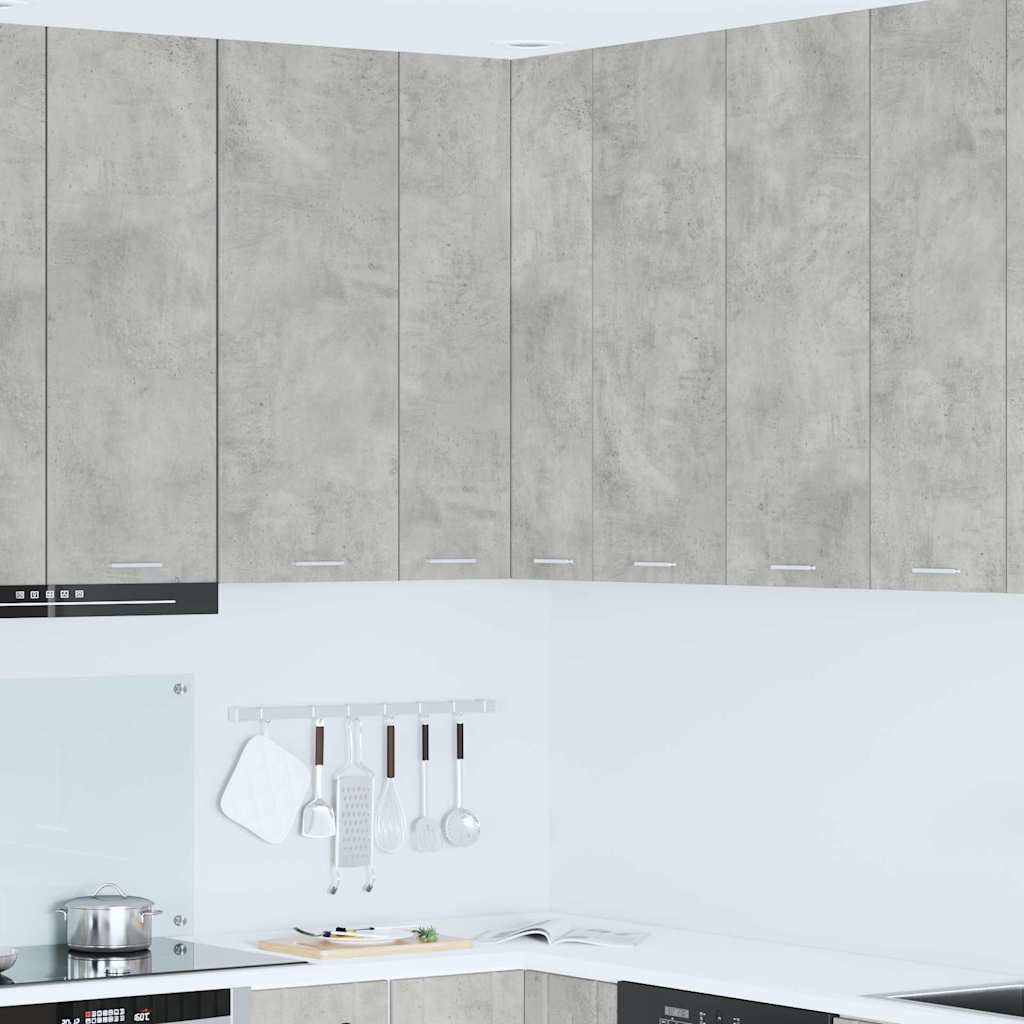 vidaXL Mueble colgante Riga Gris Concreto y 57 x 57 x 100 cm