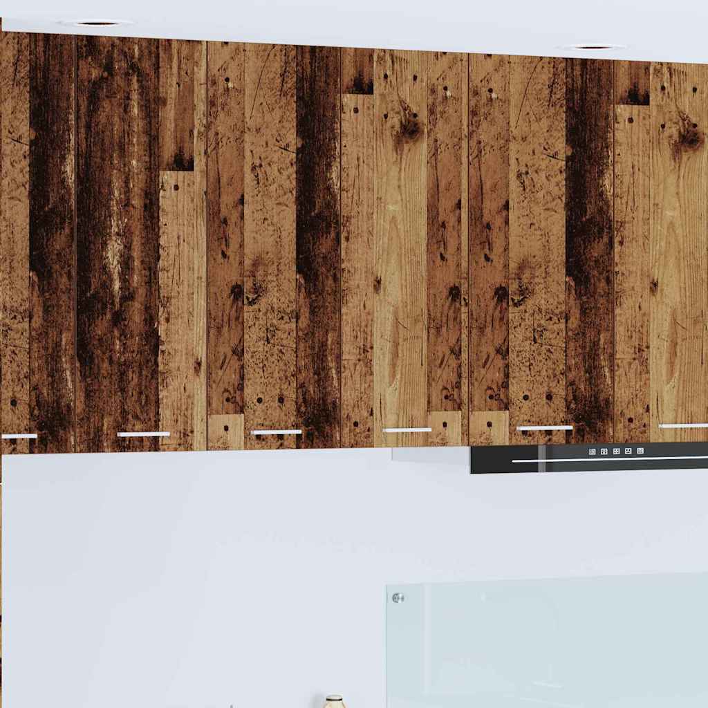 vidaXL Mueble colgante con puerta Riga Madera Vieja 60 x 31 x 80 cm