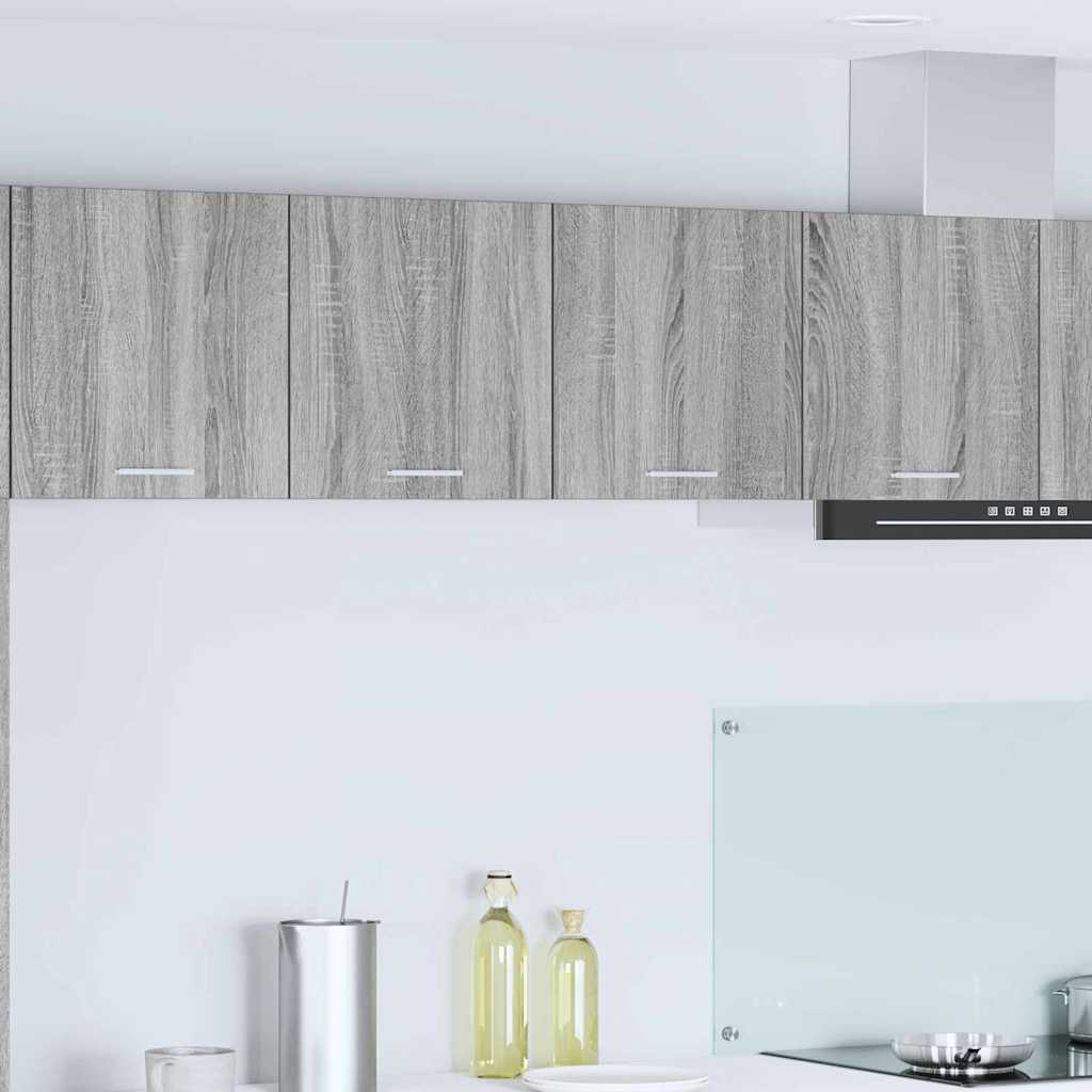 vidaXL Mueble colgante con puerta Riga Gris Sonoma 80 x 31 x 40 cm