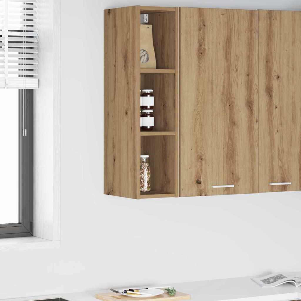 vidaXL Mueble colgante Riga Roble artesanal 20 x 29,5 x 80 cm