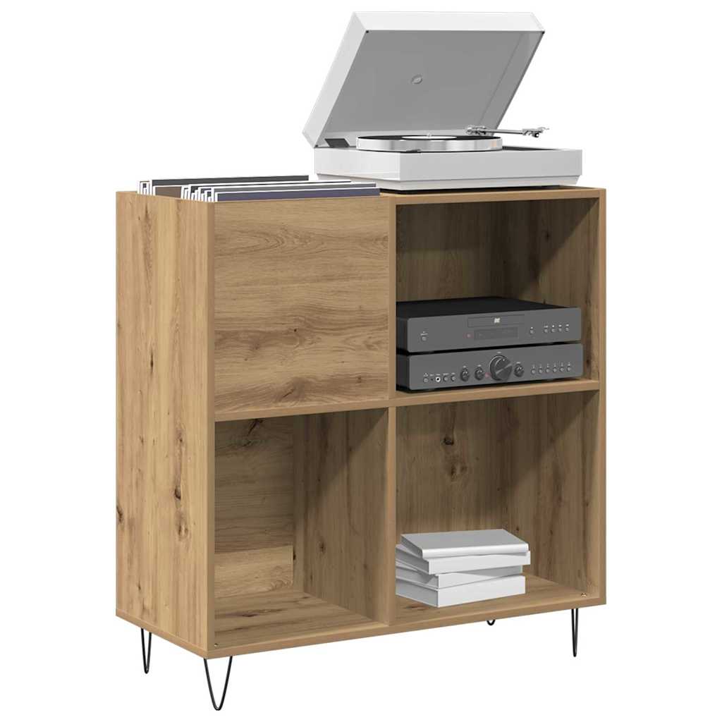 vidaXL Mueble para discos de vinilo Roble artisan 85 x 38 x 89 cm - Image 3