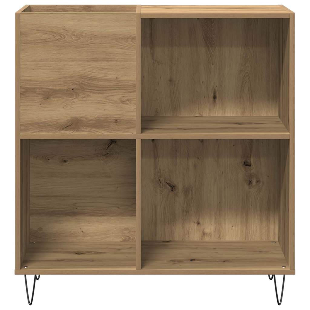 vidaXL Mueble para discos de vinilo Roble artisan 85 x 38 x 89 cm - Image 5