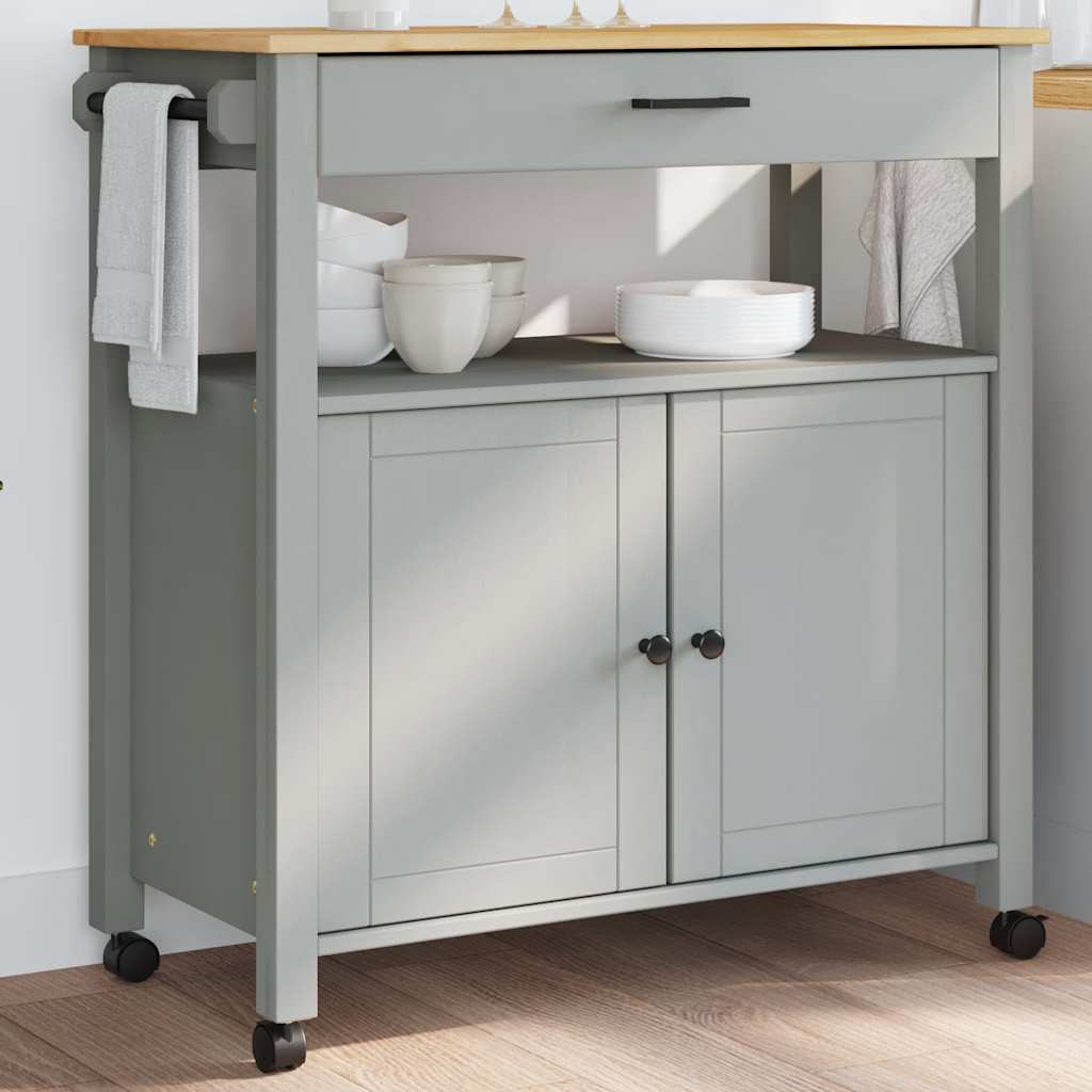 vidaXL Küchenwagen MONZA 84x40x88,5 cm Massivholz Kiefer