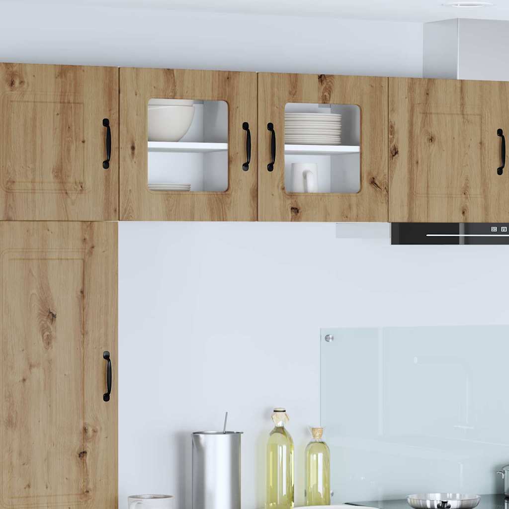 vidaXL Küchenwandschrank mit Regal 2 pcs Artisan-Eiche 40 x 31 x 40 cm