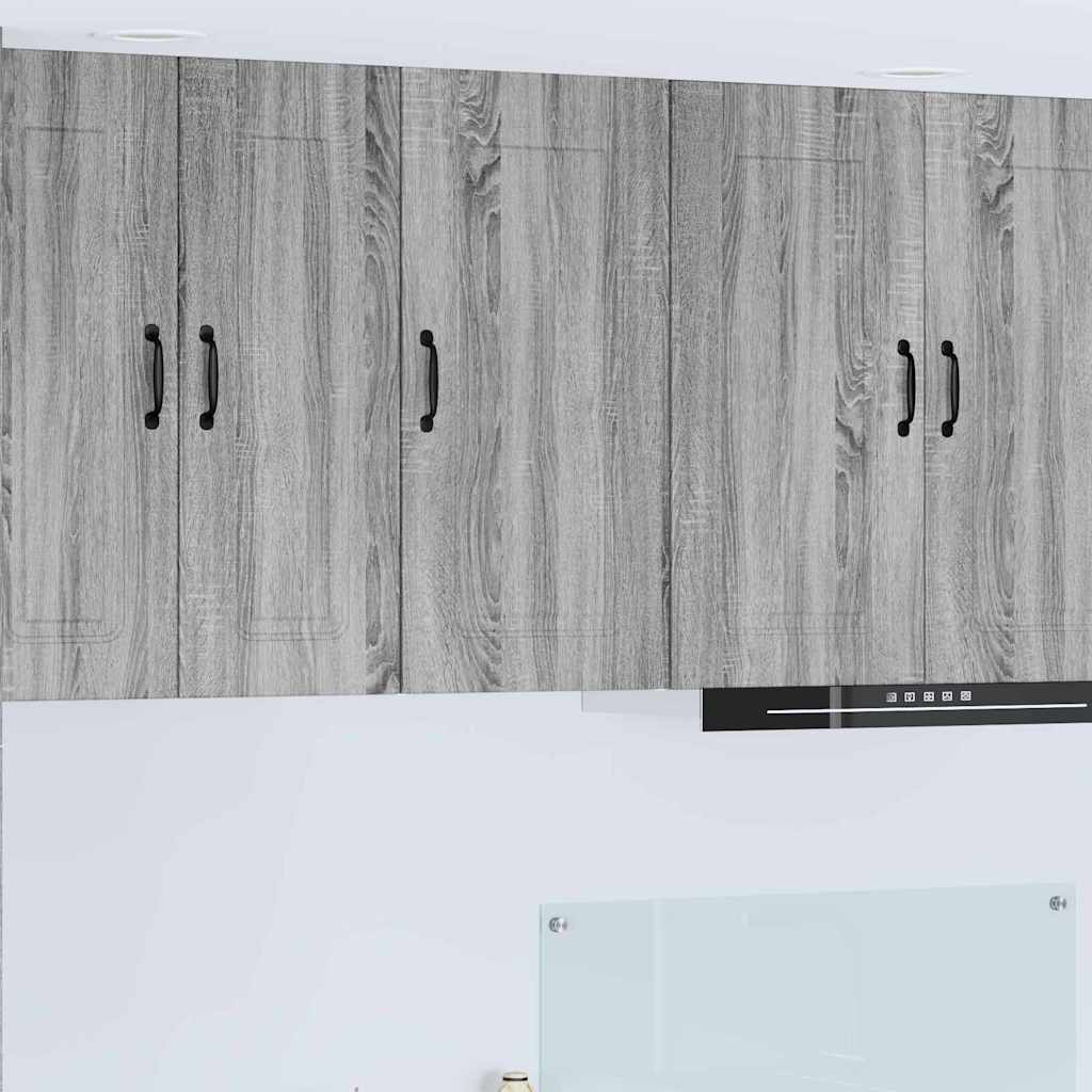vidaXL Küchenwandschrank Graues Sonoma 40 x 31 x 80 cm Holzwerkstoff